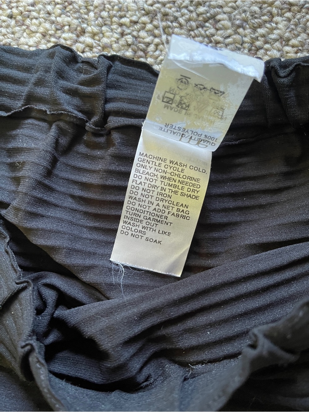 Issey Miyake Black Drop Crotch Shorts - Picture 2 of 6